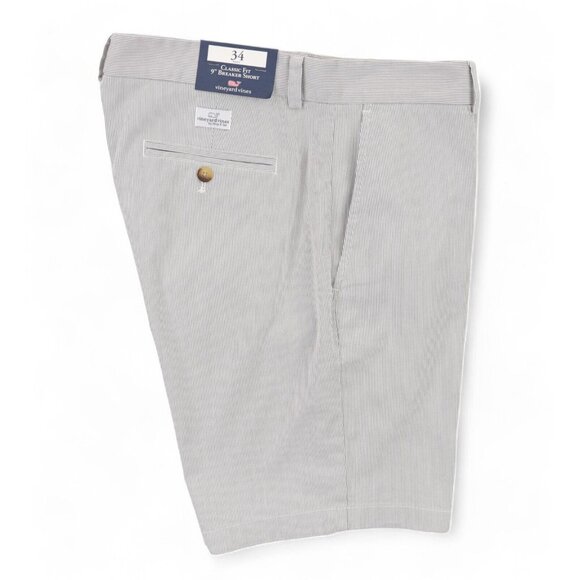 Vineyard Vines Other - NWT Vineyard Vines 9" Pincord Stripe Breaker Short Mens 34 Anchor Gray New